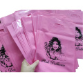 Wholesale luxury purple cosmetics boutique packaging reusable plastic shopping bags